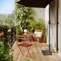 Chaise de jardin NATERIAL Flora en acier orange / cuivré