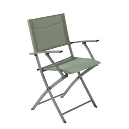 Fauteuil de jardin en acier, NATERIAL Emys, vert