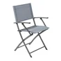 Fauteuil de jardin en acier, NATERIAL Emys, bleu