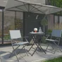 Fauteuil de jardin en acier, NATERIAL Emys, bleu