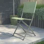 Chaise de jardin en acier, NATERIAL Emys, vert
