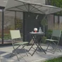 Chaise de jardin en acier, NATERIAL Emys, vert
