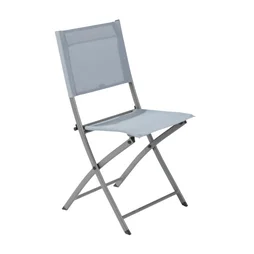 Chaise de jardin en acier, NATERIAL Emys, bleu