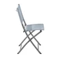 Chaise de jardin en acier, NATERIAL Emys, bleu