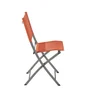 Chaise de jardin en acier, NATERIAL Emys, orange cuivré