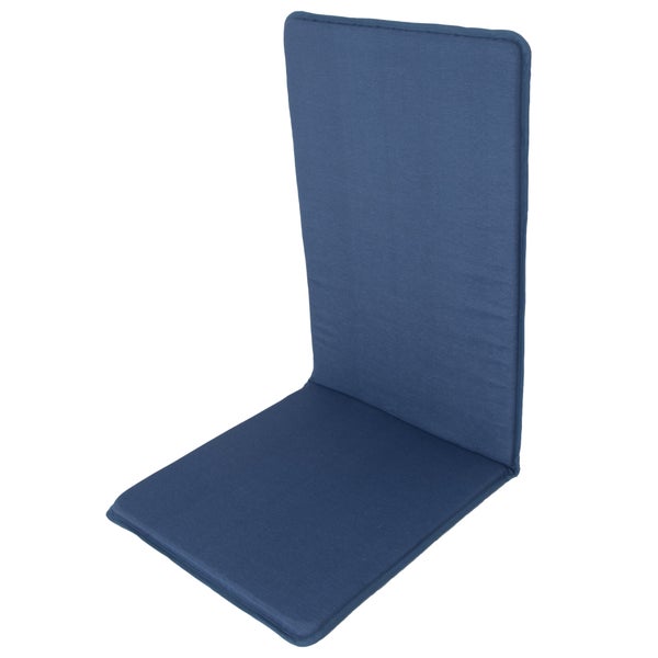 Coussin multi-position NATERIAL Soft, 120 x 50 x 3 cm, bleu denim