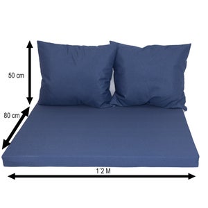 Coussin l.120 NATERIAL Soft denim