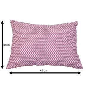 Coussin NATERIAL Deco Spot, 45 x 30 cm, rouge cocktail