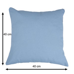 Coussin NATERIAL Soft, 40 x 40 x 8 cm, bleu denim 6