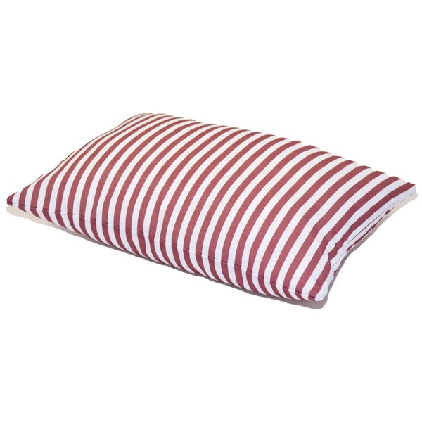 Coussin l.30 NATERIAL Strips rouge cabaret