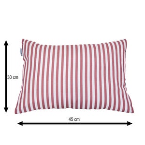 Coussin l.30 NATERIAL Strips rouge cabaret