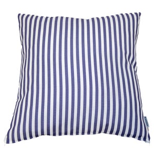 Coussin l.45 NATERIAL Strips bleu saphir