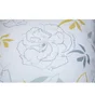 Coussin NATERIAL Deco Flower, 45 x 45 cm, blanc