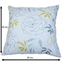 Coussin NATERIAL Deco Flower, 45 x 45 cm, blanc