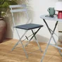Table de jardin pliante NATERIAL rond 2 personnes agatha