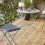 Table de jardin pliante NATERIAL rond 2 personnes agatha