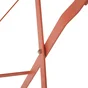 Table de jardin pliante NATERIAL rond 2 personnes orange