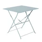 Table de jardin pliante NATERIAL Flora carré bleu 2 personnes