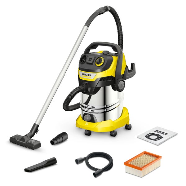 Aspirateur de chantier eau et poussières KARCHER WD 6 P S, 23 kPa, 30 l