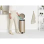 Poubelle de cuisines inox à pédale, BRABANTIA, 30 litre