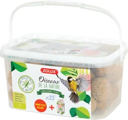 Boule de graisse sans filet ni huile de palme Zolux 90g seau de 35pc