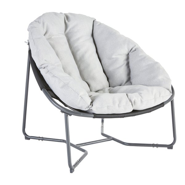 Fauteuil de jardin, NATERIAL Cocoon, gris