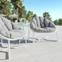 Fauteuil de jardin, NATERIAL Cocoon, blanc