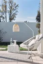 Fauteuil de jardin, NATERIAL Cocoon, blanc