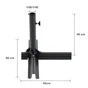 Pied en croix ACIER PARASOL BALCON