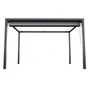 Pergola autoportante aluminium, NATERIAL Manea, 9.1 m², gris