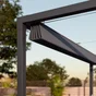 Pergola autoportante aluminium, NATERIAL Manea, 9.1 m², gris
