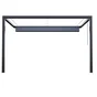 Pergola adossée aluminium, NATERIAL Manea, 9.1 m², gris
