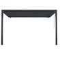 Pergola adossée aluminium, NATERIAL Manea, 9.1 m², gris