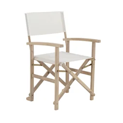 Chaise de jardin en acacia, NATERIAL Solis, beige