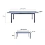 Table de jardin rectangulaire, NATERIAL Odyssea II, 10 personnes, anthracite
