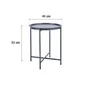 Table d'appoint gris anthracite NATERIAL Mobis diamètre 45 cm