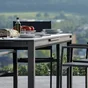 Table de jardin rectangulaire, NATERIAL Odyssea, aluminium et verre, 12 personnes, anthracite