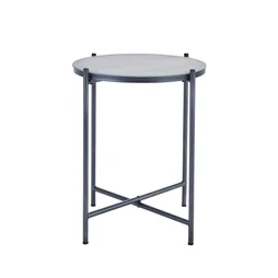 Table d'appoint, NATERIAL Mobis, diam. 43 cm, effet beton