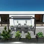 Table de jardin rectangulaire, NATERIAL Odyssea II, 10 personnes, anthracite
