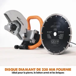Découpeuse à matériaux EVOLUTION R230DCT diam. 230 mm, 2000 watts