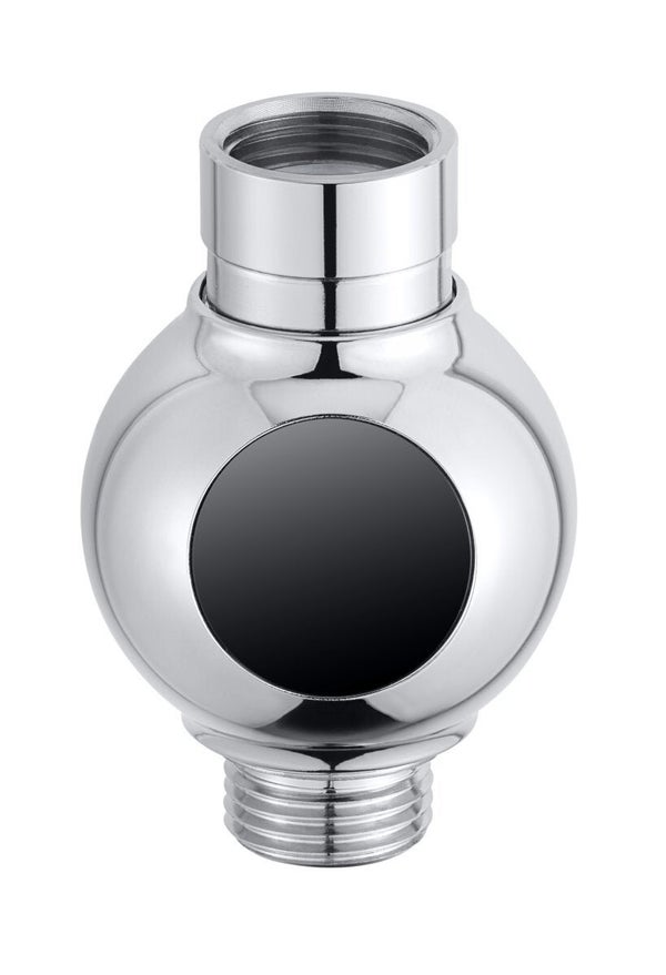 Compteur d'eau de douche avec thermometre integre, MYFLOW, M22/M24, filet chrome