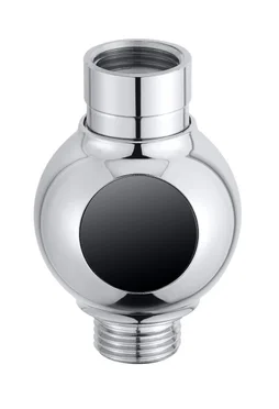 Compteur d'eau de douche avec thermometre integre, MYFLOW, M22/M24, filet chrome
