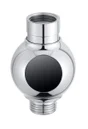 Compteur d'eau de douche avec thermometre integre, MYFLOW, M22/M24, filet chrome