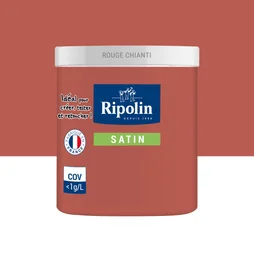 Testeur peinture rouge chianti satine Interieur RIPOLIN 75 ml