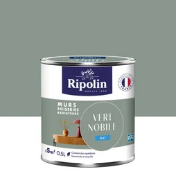 Peinture ms mat RIPOLIN 0.5 litres vert nobile