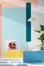 Peinture bleu pop mur, boiserie, radiateur RIPOLIN mat 0.5 l