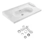 Plan simple vasque céramique Charm l.91.8 x P.49.7 x h.19.8 cm/vidage inclus