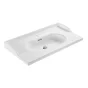 Plan simple vasque céramique Charm l.91.8 x P.49.7 x h.19.8 cm/vidage inclus