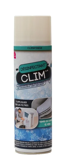 Désinfectant climatisation PYROFEU Fixe et mobile aérosol 500 ml