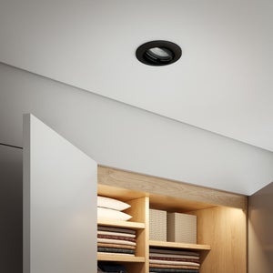 Kit 3 spots à encastrer orientable Clane gu10, 4000K INSPIRE rond noir